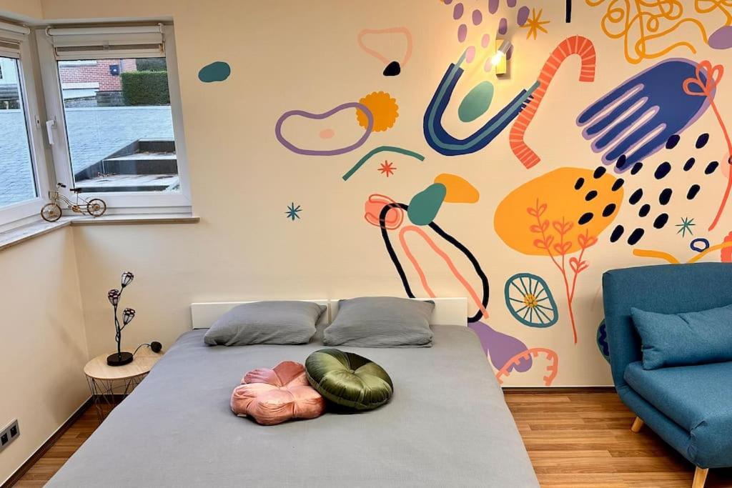 La Fresque D'Heloise - Appartement 1 Chambre 2 Lits Doubles Péruwelz Exterior foto